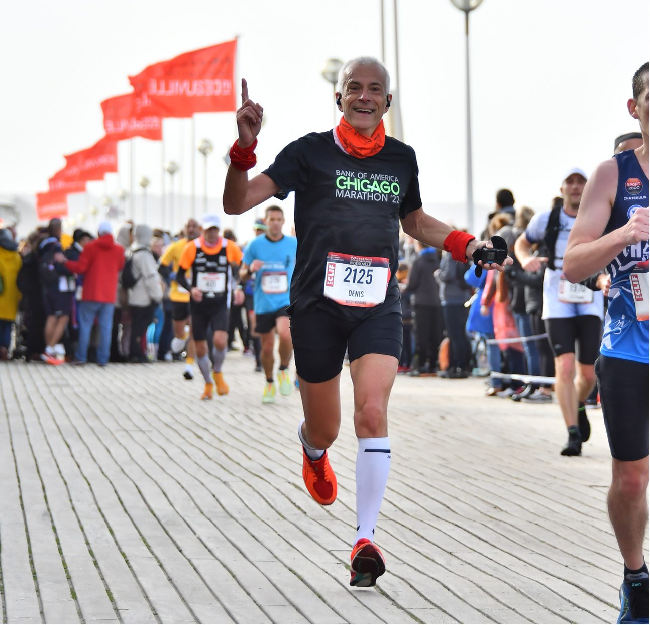 Tocardo à l’arrivée du marathon de Deauville