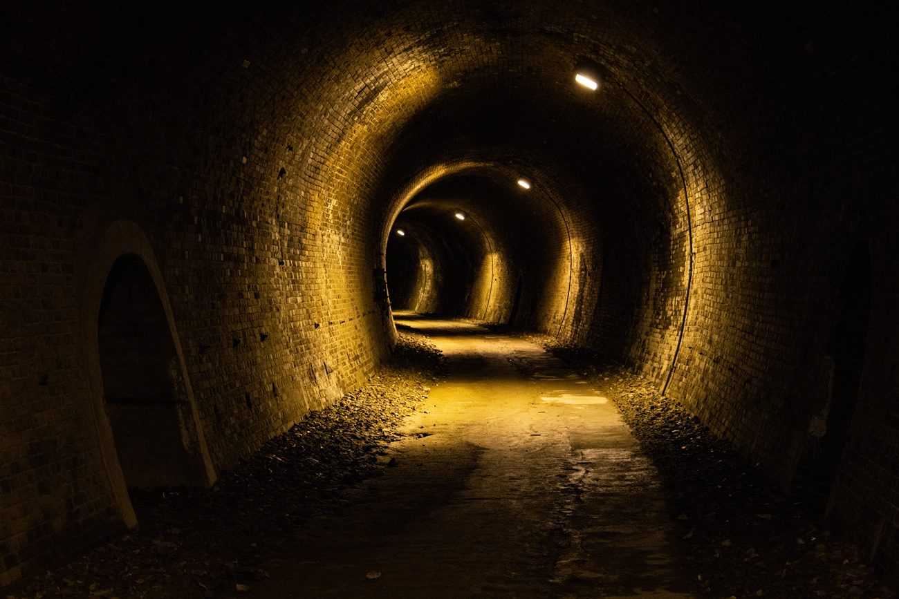 Tunnel construit cet été, en préparation du confinement d’automne, boucle de 21.1km