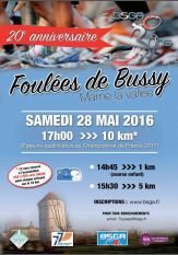10 Km Bussy St Georges 2016, ou comment foirer sa course en moins de 12 minutes...