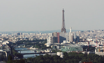 Vue de Paris à partir du jardin de l’observatoire de Meudon