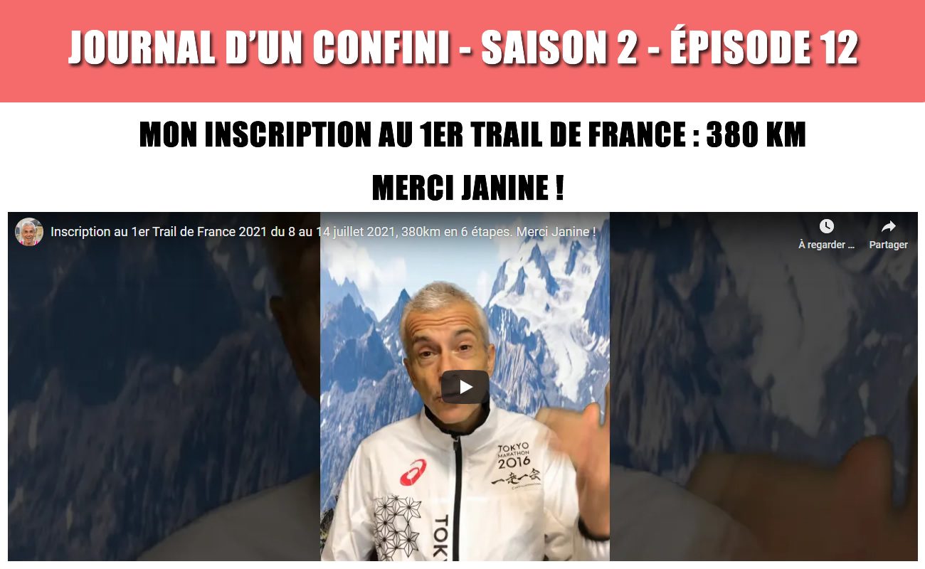 Le Trail de France : mon cadeau de 380 km de long !