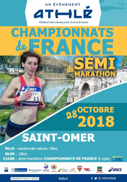 Semi-marathon Saint-Omer 2018, Championnats de France. Omer m'a tué !